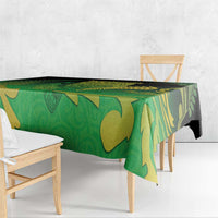 New Zealand Aotearoa Ruru Tablecloth Maori Fern Art Green LT05 - Polynesian Pride
