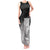 New Zealand Aotearoa Ruru Tank Maxi Dress Maori Fern Art Black