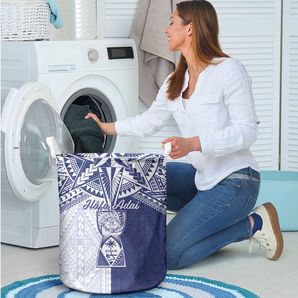 Northern Mariana Islands And Guam Laundry Basket Latte Stone With Tribal Pattern LT05 - Polynesian Pride