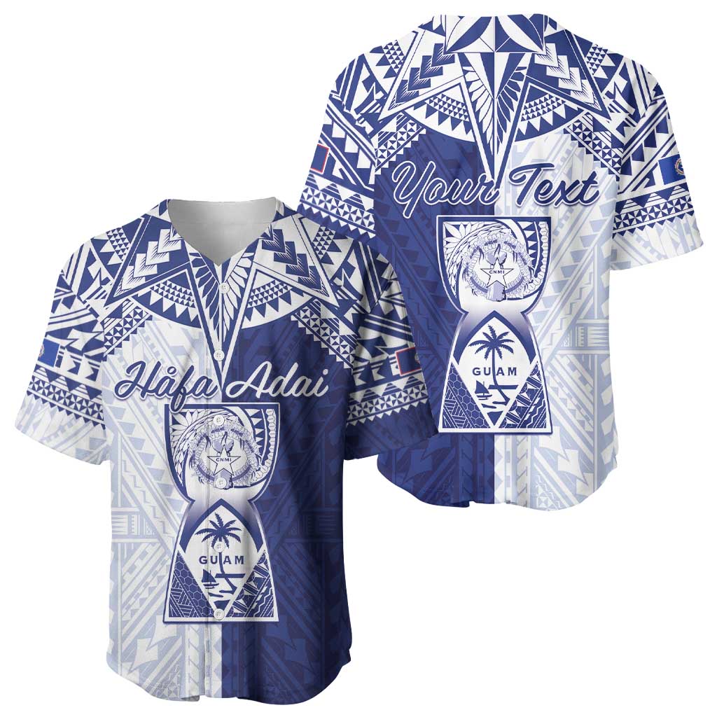 Personalised Northern Mariana Islands And Guam Baseball Jersey Latte Stone With Tribal Pattern LT05 - Polynesian Pride
