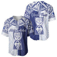 Personalised Northern Mariana Islands And Guam Baseball Jersey Latte Stone With Tribal Pattern LT05 - Polynesian Pride