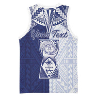 Personalised Northern Mariana Islands And Guam Basketball Jersey Latte Stone With Tribal Pattern LT05 - Polynesian Pride