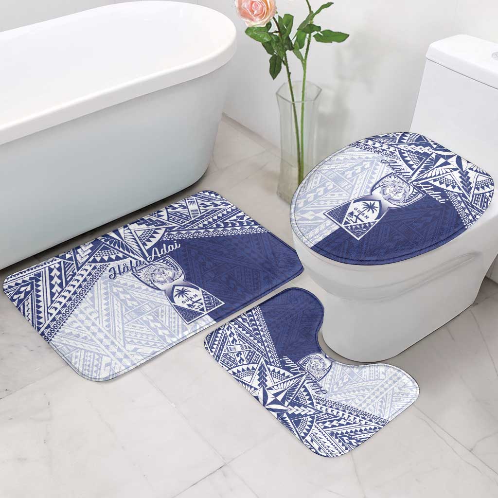 Northern Mariana Islands And Guam Bathroom Set Latte Stone With Tribal Pattern LT05 - Polynesian Pride