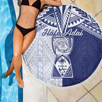 Northern Mariana Islands And Guam Beach Blanket Latte Stone With Tribal Pattern LT05 - Polynesian Pride