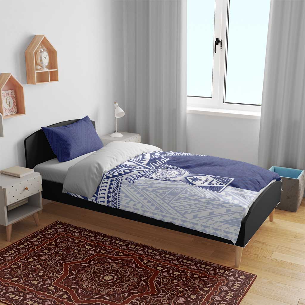 Northern Mariana Islands And Guam Bedding Set Latte Stone With Tribal Pattern LT05 - Polynesian Pride