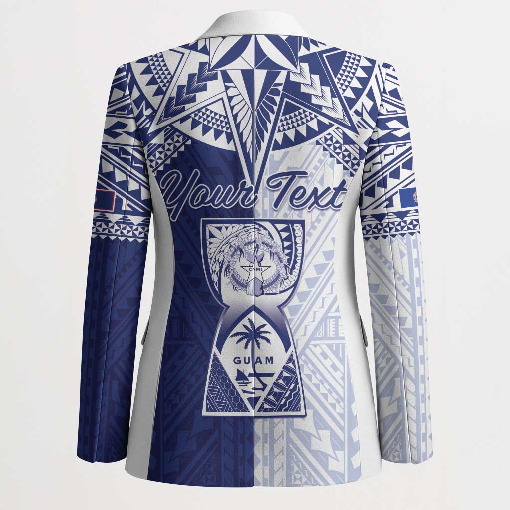 Personalised Northern Mariana Islands And Guam Blazer Latte Stone With Tribal Pattern LT05 - Polynesian Pride