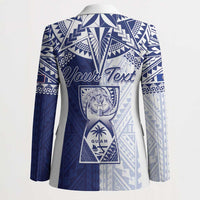 Personalised Northern Mariana Islands And Guam Blazer Latte Stone With Tribal Pattern LT05 - Polynesian Pride
