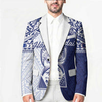 Personalised Northern Mariana Islands And Guam Blazer Latte Stone With Tribal Pattern LT05 - Polynesian Pride
