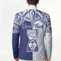 Personalised Northern Mariana Islands And Guam Blazer Latte Stone With Tribal Pattern LT05 - Polynesian Pride