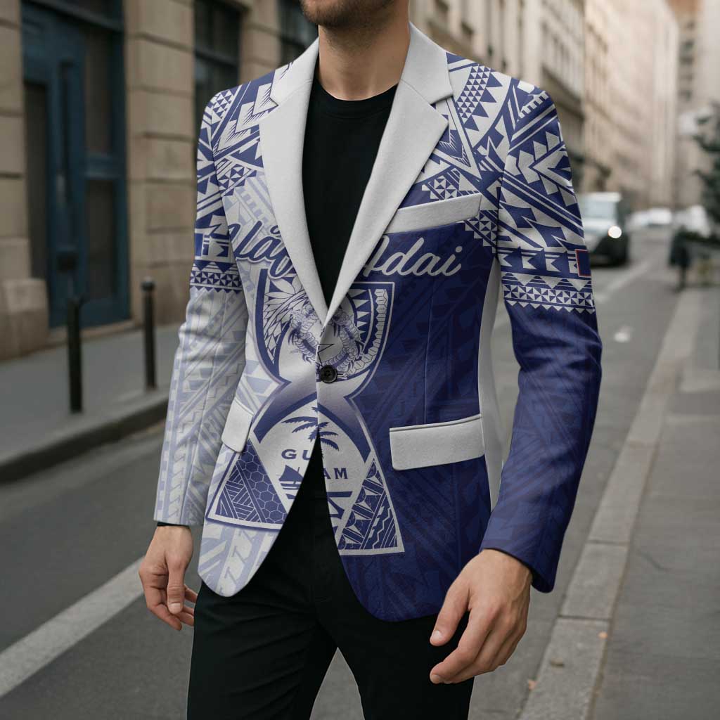 Personalised Northern Mariana Islands And Guam Blazer Latte Stone With Tribal Pattern LT05 - Polynesian Pride