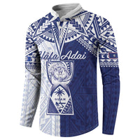 Personalised Northern Mariana Islands And Guam Button Sweatshirt Latte Stone With Tribal Pattern LT05 - Polynesian Pride