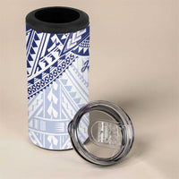 Northern Mariana Islands And Guam 4 in 1 Can Cooler Tumbler Latte Stone With Tribal Pattern LT05 - Polynesian Pride