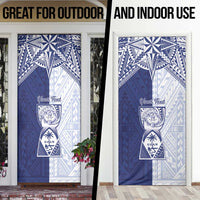 Personalised Northern Mariana Islands And Guam Door Cover Latte Stone With Tribal Pattern LT05 - Polynesian Pride