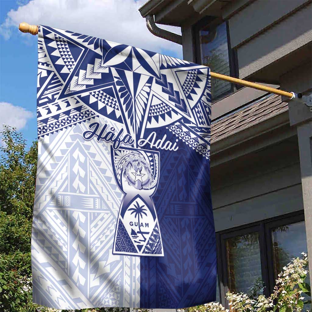 Northern Mariana Islands And Guam Garden Flag Latte Stone With Tribal Pattern LT05 - Polynesian Pride