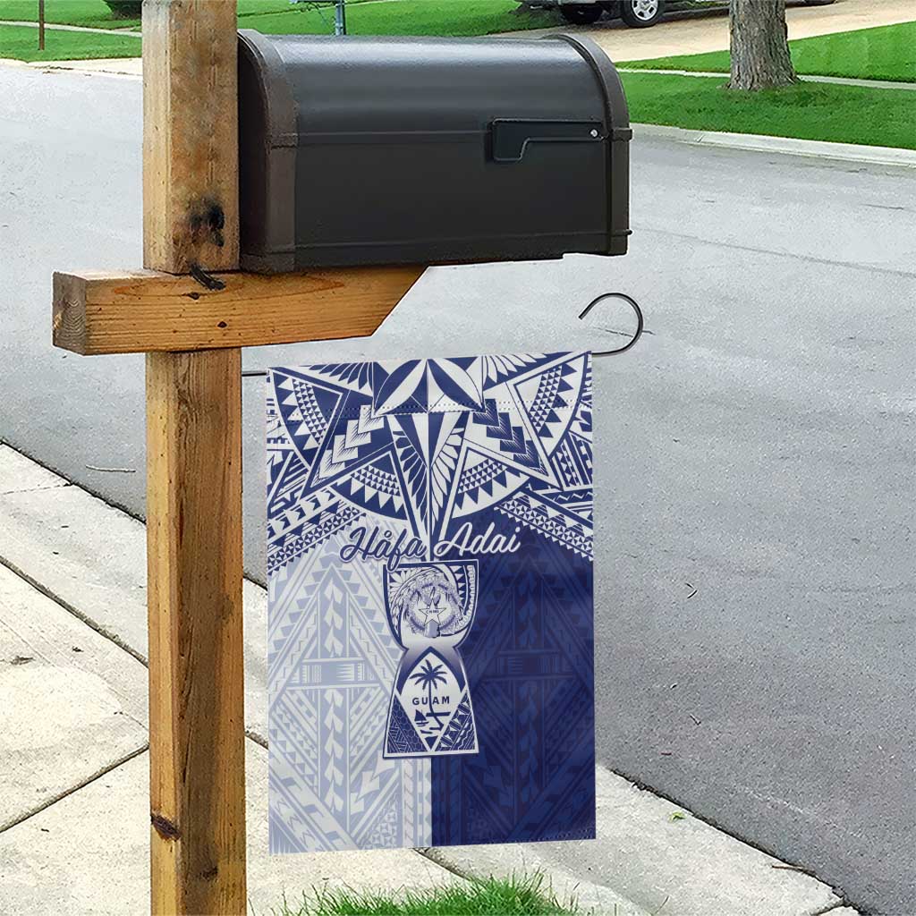 Northern Mariana Islands And Guam Garden Flag Latte Stone With Tribal Pattern LT05 - Polynesian Pride