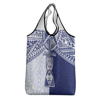 Northern Mariana Islands And Guam Grocery Bag Latte Stone With Tribal Pattern LT05 - Polynesian Pride