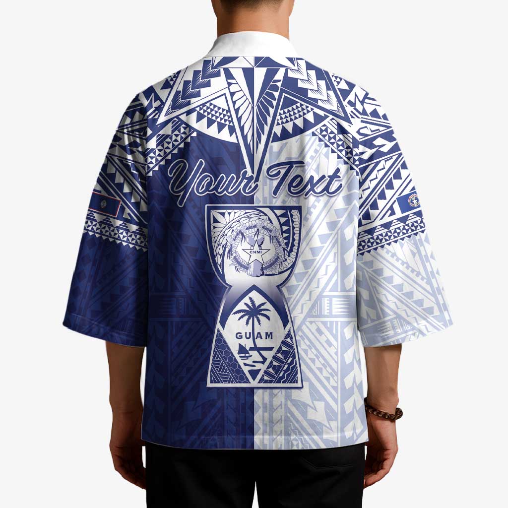 Personalised Northern Mariana Islands And Guam Kimono Latte Stone With Tribal Pattern LT05 - Polynesian Pride