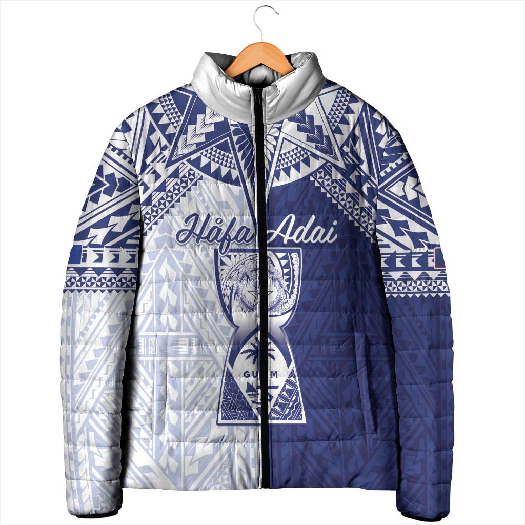 Personalised Northern Mariana Islands And Guam Padded Jacket Latte Stone With Tribal Pattern LT05 - Polynesian Pride