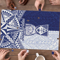 Northern Mariana Islands And Guam Puzzle Latte Stone With Tribal Pattern LT05 - Polynesian Pride