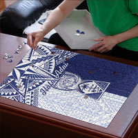 Northern Mariana Islands And Guam Puzzle Latte Stone With Tribal Pattern LT05 - Polynesian Pride