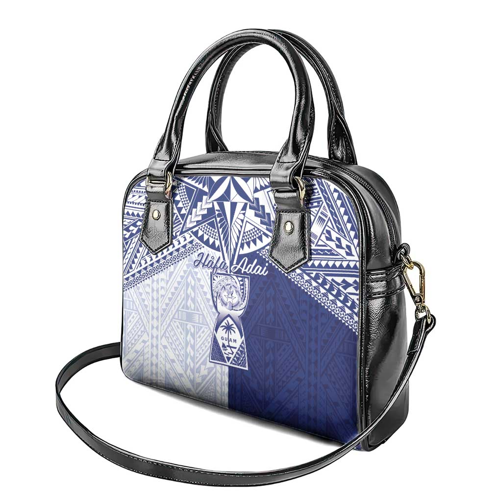 Northern Mariana Islands And Guam Shoulder Handbag Latte Stone With Tribal Pattern LT05 - Polynesian Pride