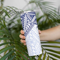 Northern Mariana Islands And Guam Skinny Tumbler Latte Stone With Tribal Pattern LT05 - Polynesian Pride