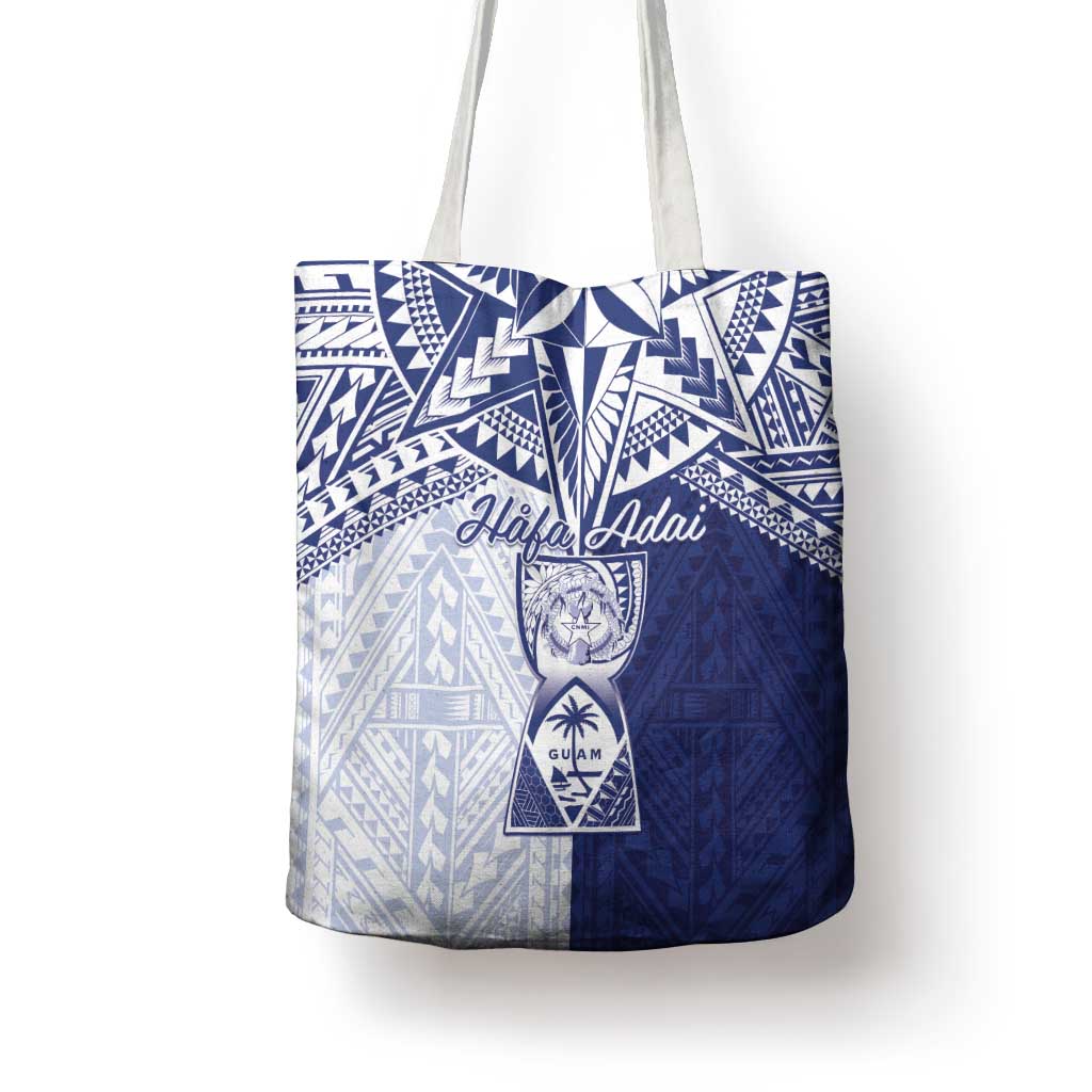 Northern Mariana Islands And Guam Tote Bag Latte Stone With Tribal Pattern LT05 - Polynesian Pride