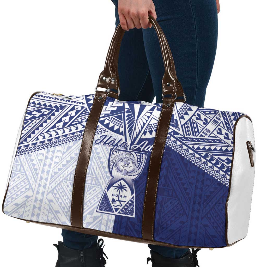Northern Mariana Islands And Guam Travel Bag Latte Stone With Tribal Pattern LT05 - Polynesian Pride
