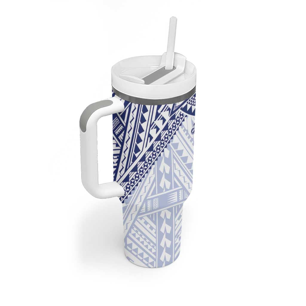 Northern Mariana Islands And Guam Tumbler With Handle Latte Stone With Tribal Pattern LT05 - Polynesian Pride