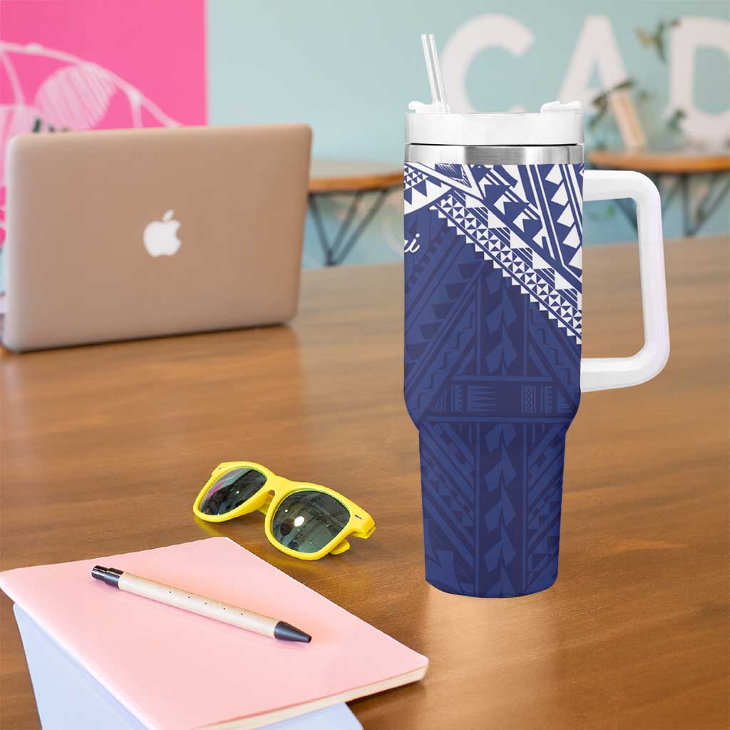 Northern Mariana Islands And Guam Tumbler With Handle Latte Stone With Tribal Pattern LT05 - Polynesian Pride