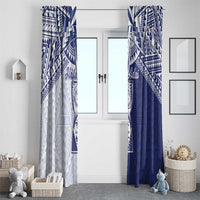 Northern Mariana Islands And Guam Window Curtain Latte Stone With Tribal Pattern LT05 - Polynesian Pride