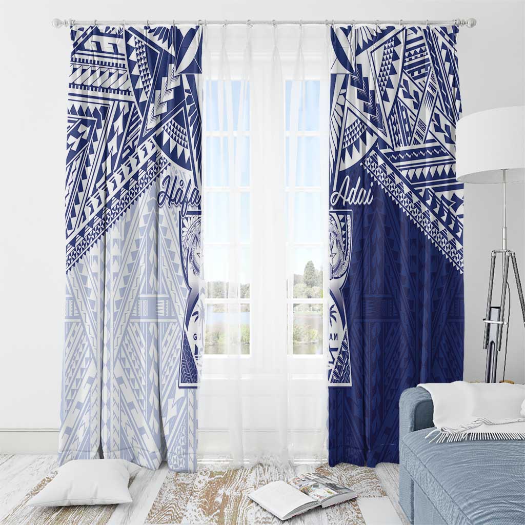 Northern Mariana Islands And Guam Window Curtain Latte Stone With Tribal Pattern LT05 - Polynesian Pride