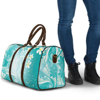 Polynesian Jellyfish Travel Bag With Plumeria Teal LT05 - Polynesian Pride