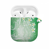 Polynesian Jellyfish AirPods Case With Plumeria Green LT05 Green - Polynesian Pride