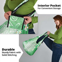 Polynesian Jellyfish Grocery Bag With Plumeria Green LT05 - Polynesian Pride