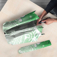 Polynesian Jellyfish Umbrella With Plumeria Green LT05 - Polynesian Pride