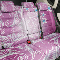 Polynesian Jellyfish Back Car Seat Cover With Plumeria Pink LT05 - Polynesian Pride