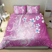 Polynesian Jellyfish Bedding Set With Plumeria Pink LT05 - Polynesian Pride