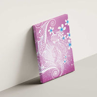 Polynesian Jellyfish Canvas Wall Art With Plumeria Pink LT05 - Polynesian Pride
