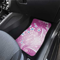 Polynesian Jellyfish Car Mats With Plumeria Pink LT05 - Polynesian Pride