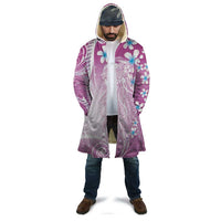 Polynesian Jellyfish Cloak With Plumeria Pink LT05 - Polynesian Pride