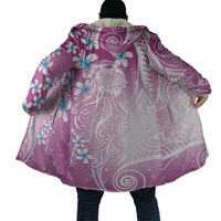 Polynesian Jellyfish Cloak With Plumeria Pink LT05 - Polynesian Pride