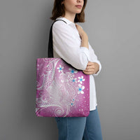 Polynesian Jellyfish Tote Bag With Plumeria Pink LT05 - Polynesian Pride