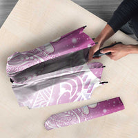 Polynesian Jellyfish Umbrella With Plumeria Pink LT05 - Polynesian Pride