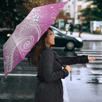 Polynesian Jellyfish Umbrella With Plumeria Pink LT05 - Polynesian Pride