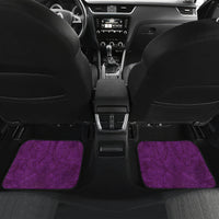 Fibromyalgia Awareness Car Mats Polynesian Purple Ribbon