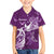 Personalised Fibromyalgia Awareness Family Matching Puletasi and Hawaiian Shirt Polynesian Purple Ribbon