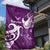 Fibromyalgia Awareness Garden Flag Polynesian Purple Ribbon