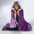 Fibromyalgia Awareness Hooded Blanket Polynesian Purple Ribbon