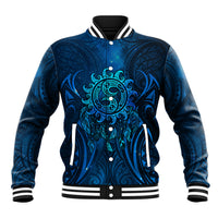 New Zealand Dream Catcher Baseball Jacket Maori Koru Pattern Blue Version LT05 Unisex Blue - Polynesian Pride